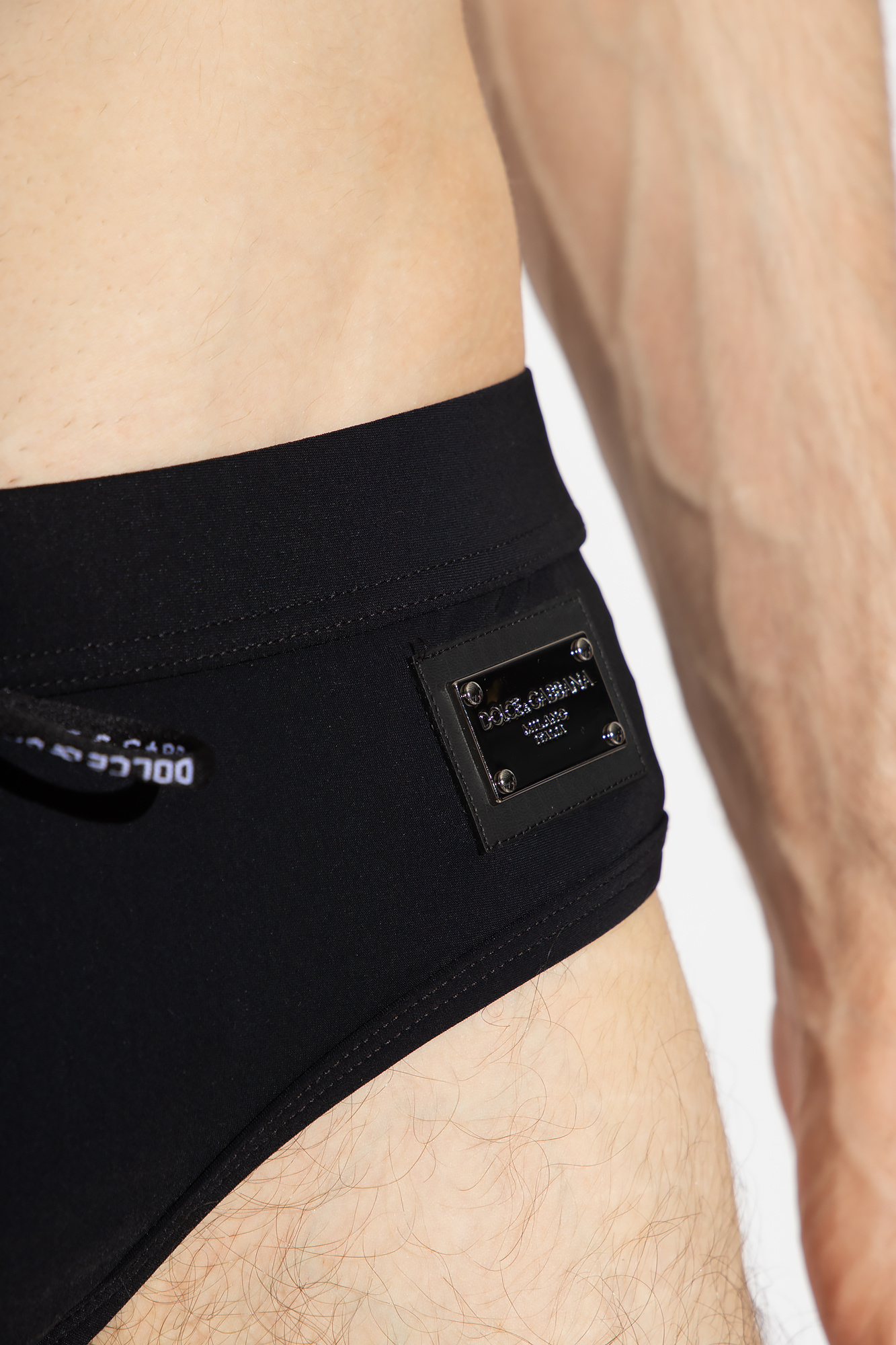 インナー・ルームウェアその他 Dolce & Gabbana Beachwear & underwear Dolce & Gabbana logo-waistband Swim Briefs | Black | FARFETCH